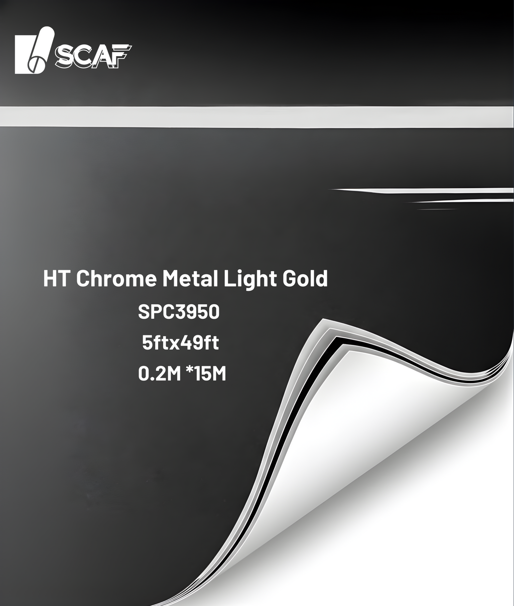 HT Chrome Metal Light Gold SPC3950