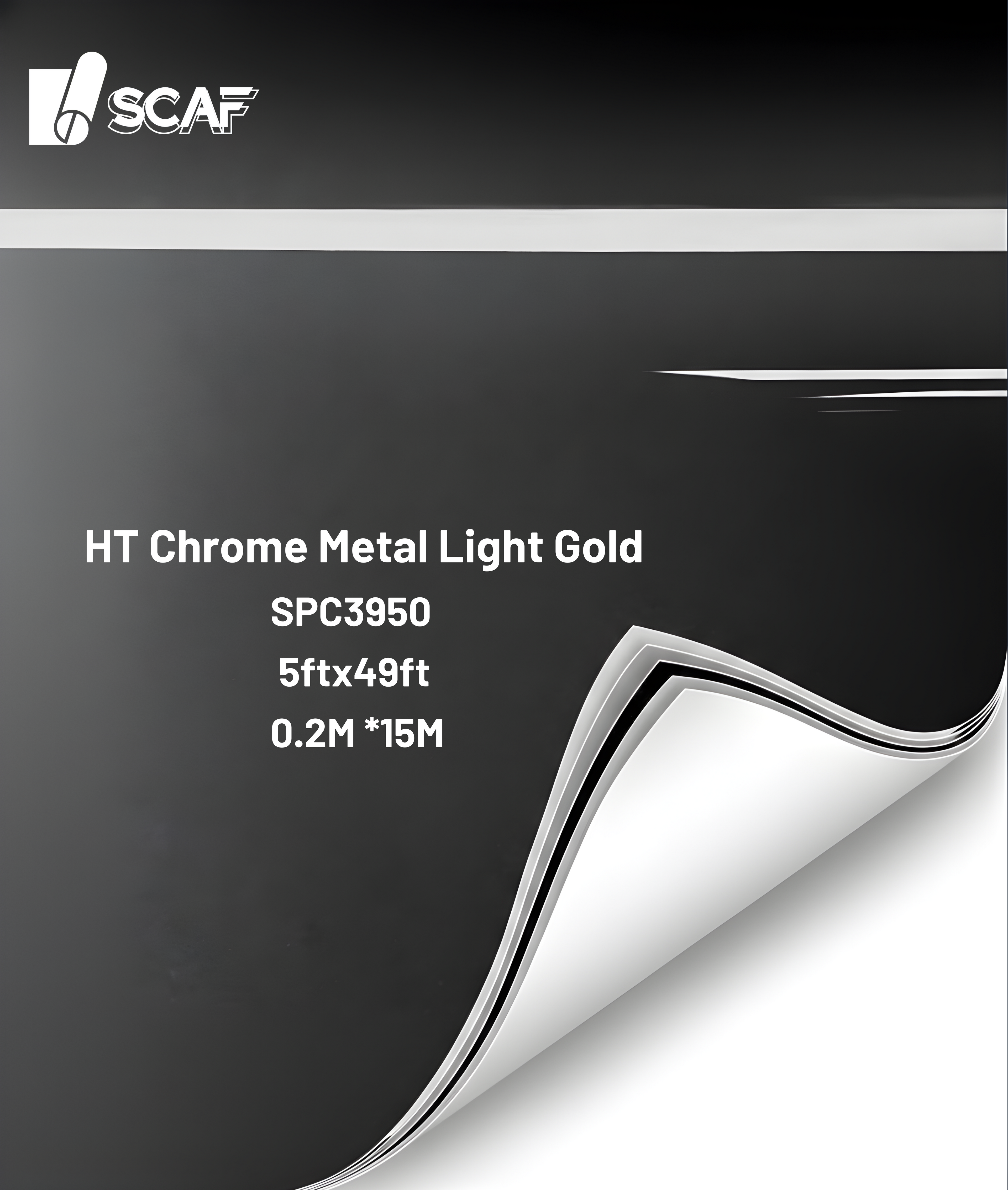 HT Chrome Metal Light Gold SPC3950