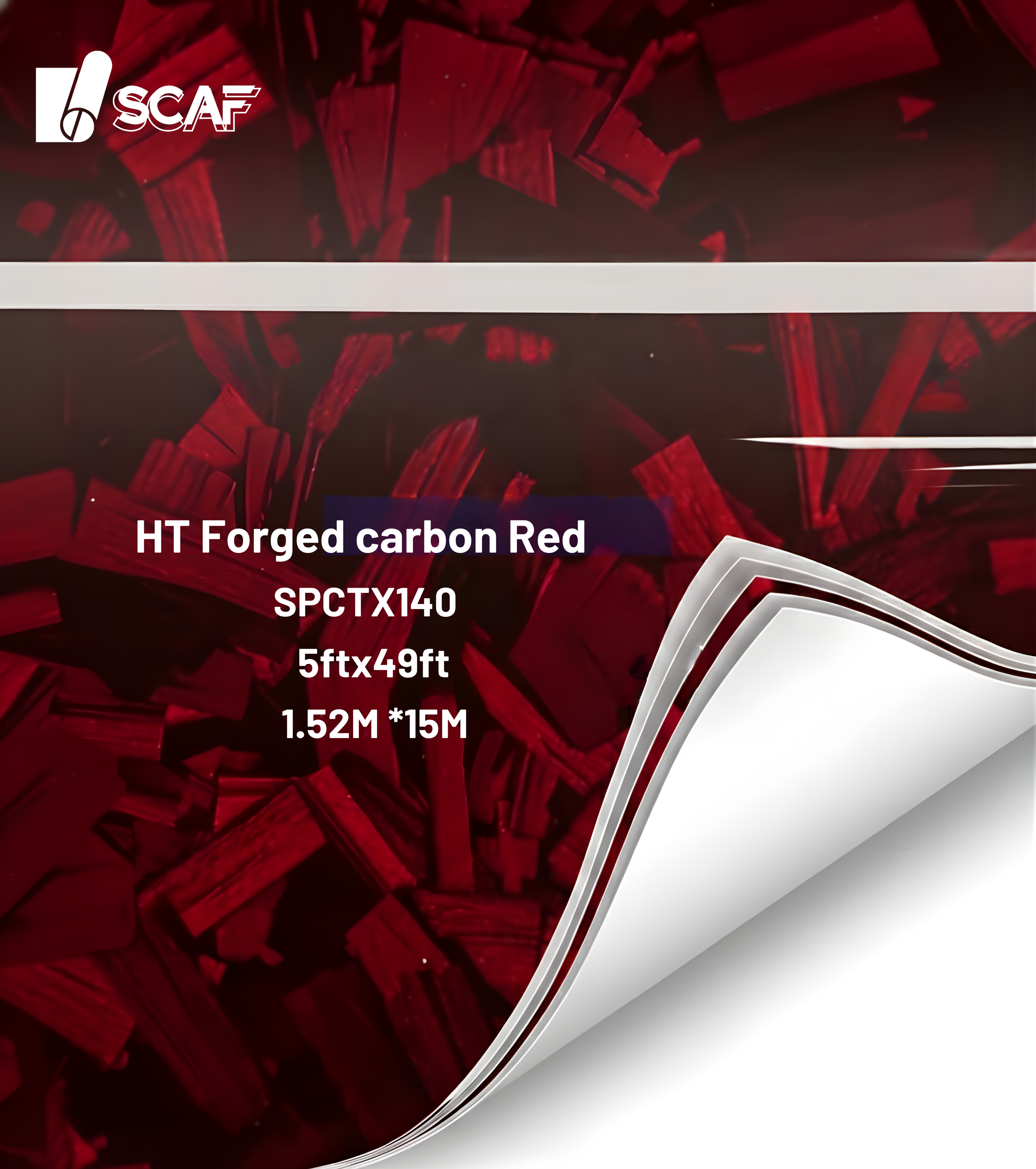 HT Forged carbon Red SPCTX140